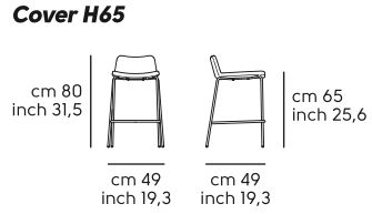 Sgabello Cover  Midj - 197 Design Store