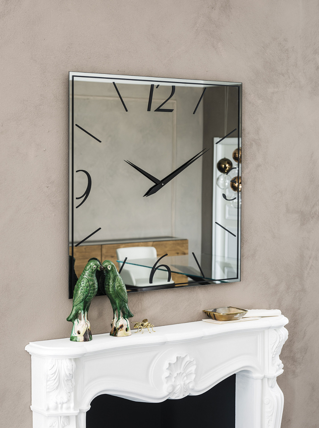 Зеркало часы Кателан Италия